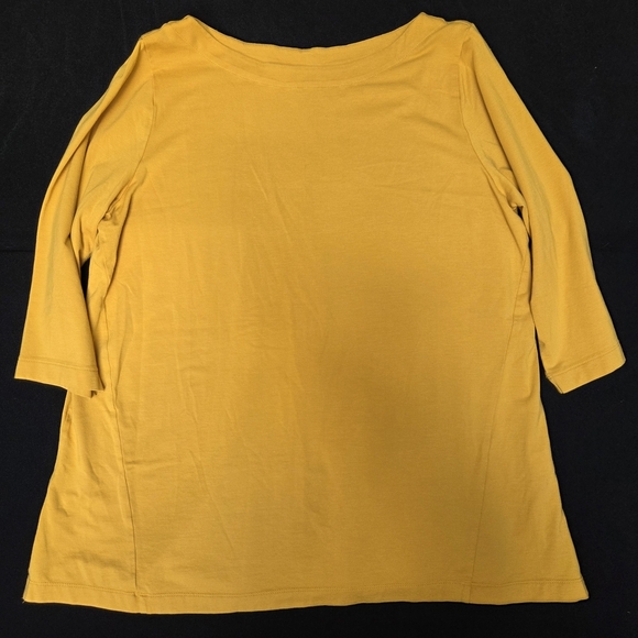 J. Jill Tops - J. Jill Women's Mustard Yellow Top Large Petite